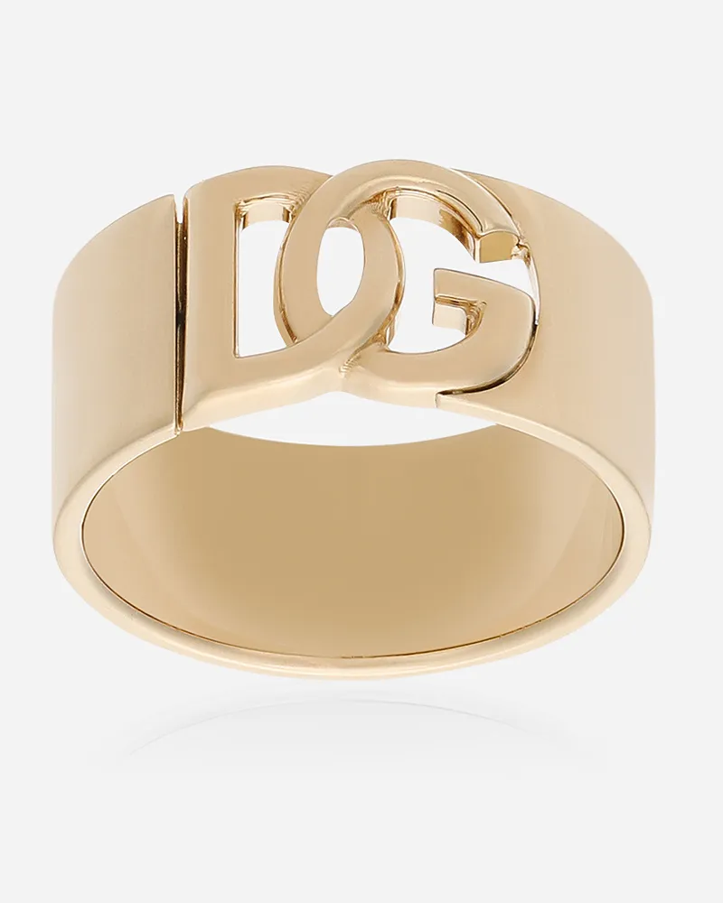 Dolce & Gabbana Ring Dg-logo Cut-out - Mann Bijoux Gold Metall Gold