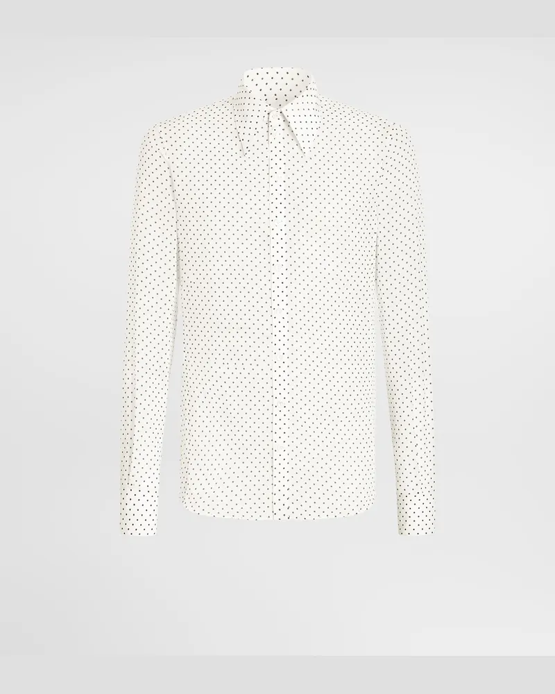 Dolce & Gabbana Hemd Sicilia Aus Seide Mit Polka-dot-print - Mann Hemden Mehrfarbig Mehrfarbig