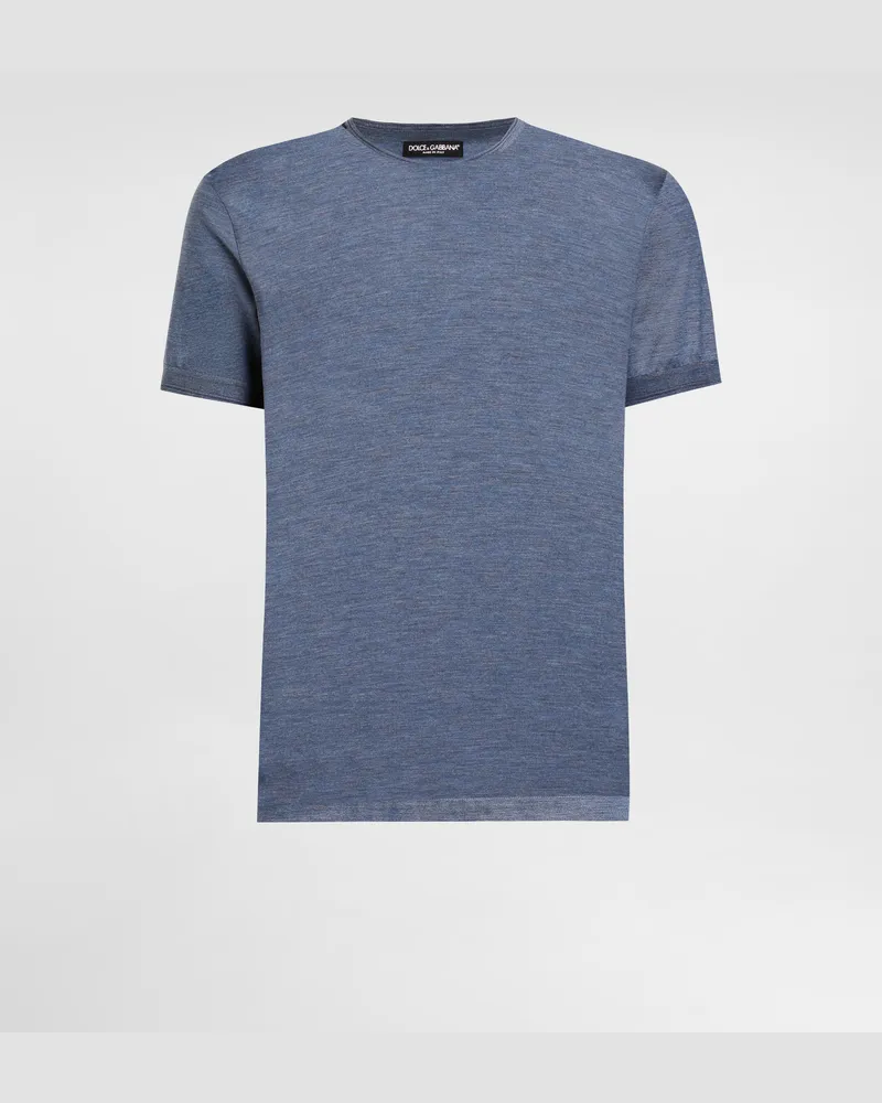 Dolce & Gabbana Silk T-shirt - Mann T-shirts Und Polos Grey Grey