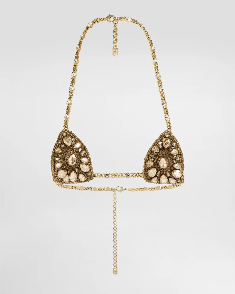 Dolce & Gabbana Bh Mit Stickerei - Frau Bijoux Gold Metall Gold