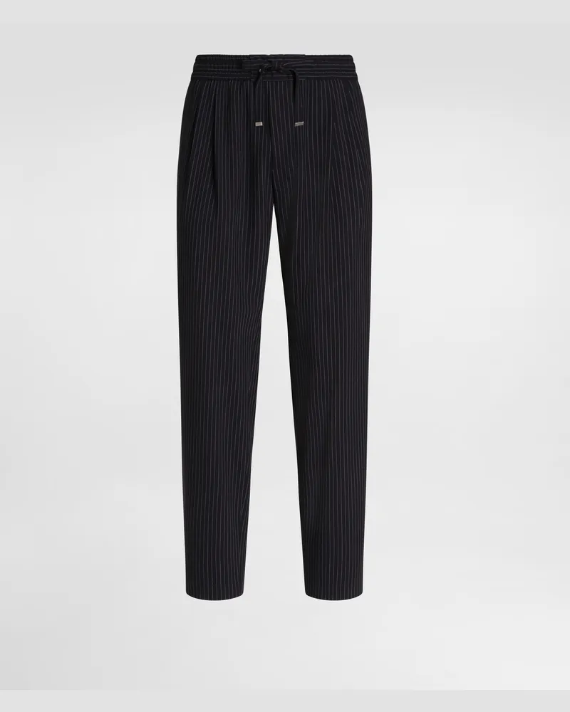 Dolce & Gabbana Jogginghose Aus Wolle In Nadelstreifenoptik - Mann Hosen Und Shorts #n/d Mehrfarbig