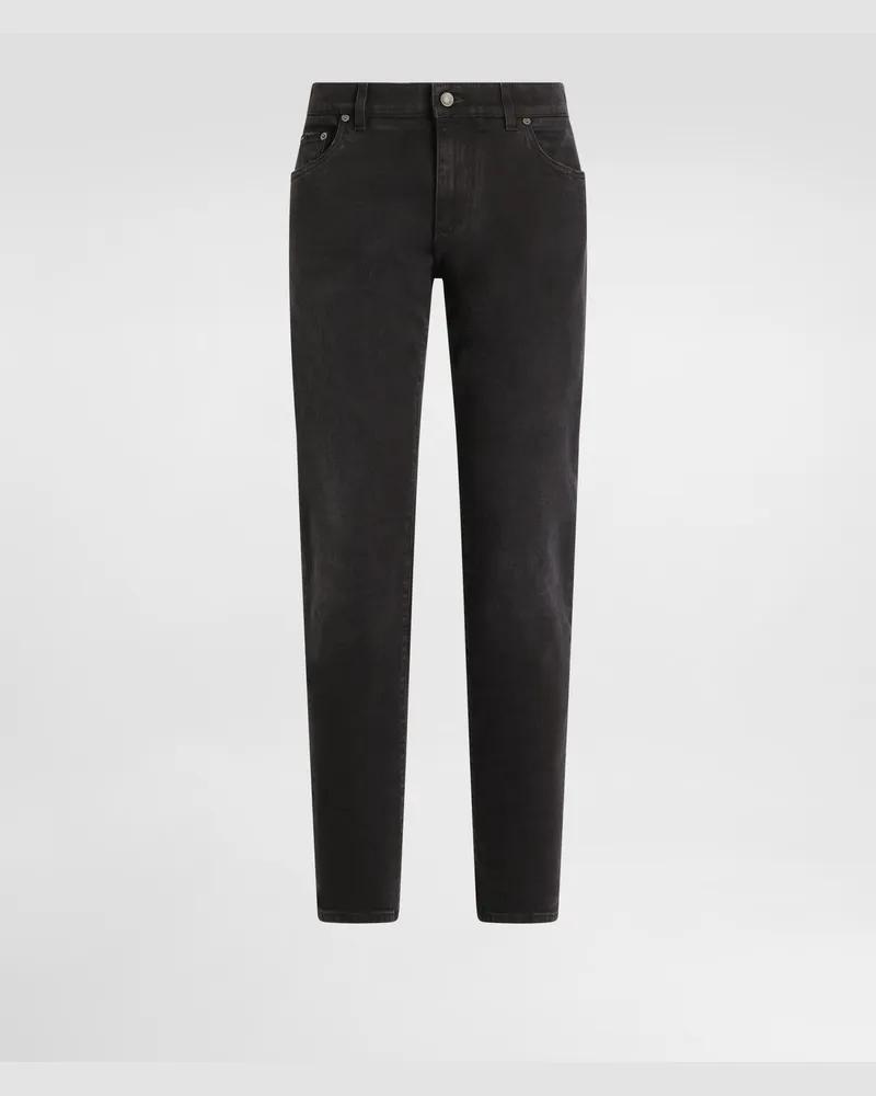 Dolce & Gabbana Jeans Slim Stretchdenim Kleine Abriebstellen - Mann Jeans Mehrfarbig Denim Mehrfarbig