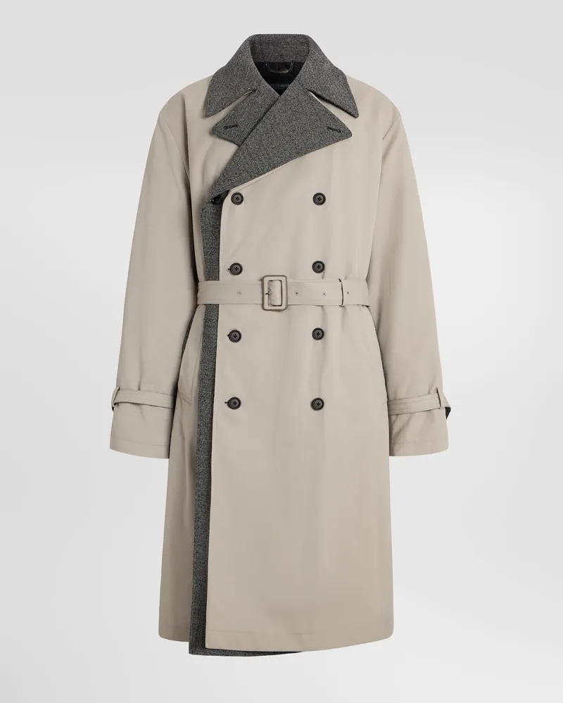 Dolce & Gabbana Trenchcoat Doppelreihig, Wattiert - Mann Mäntel Und Jacken Beige Beige