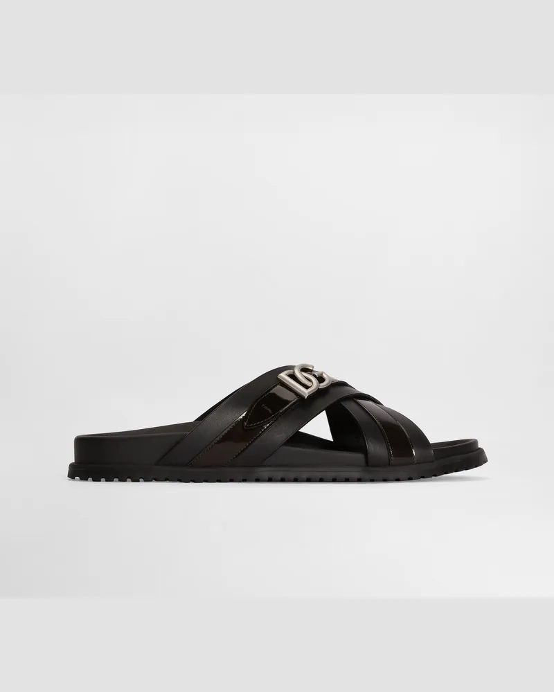 Dolce & Gabbana Sandalen Aus Vacchetta-leder - Mann Sandalen Und Slides Mehrfarbig Mehrfarbig