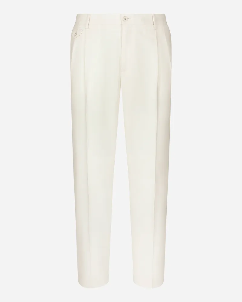 Dolce & Gabbana Sartoriale Hose Aus Flanell - Mann Hosen Und Shorts Beige Beige