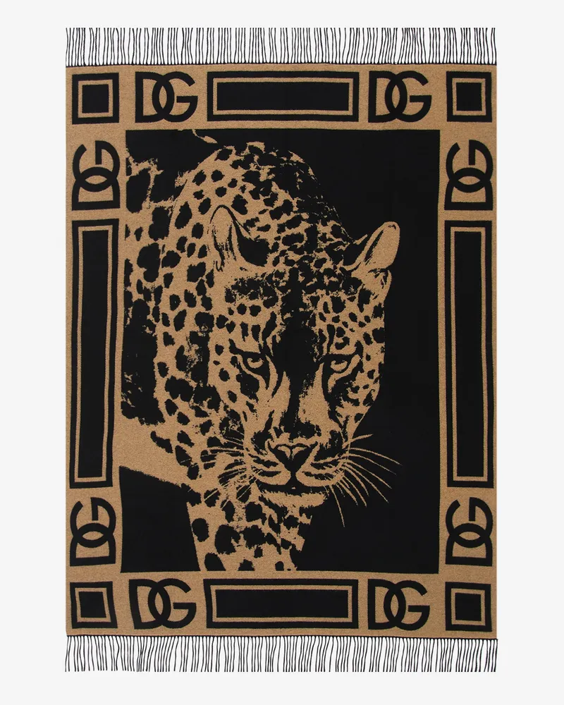 Dolce & Gabbana Cashmere Jacquard Blanket - Plaid Mehrfarbig Mehrfarbig