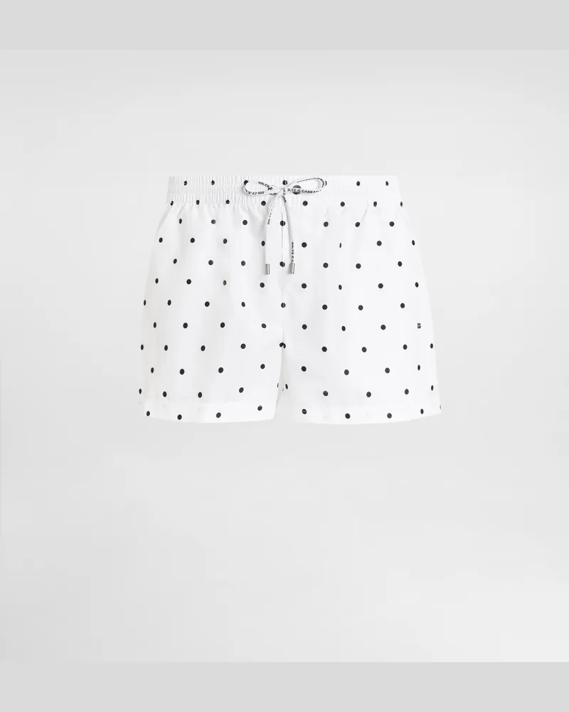 Dolce & Gabbana Polka Dot-print Short Swim Boxers - Mann Beachwear Mehrfarbig Mehrfarbig