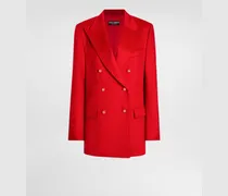 Zweireihige Oversize-jacke Aus Kaschmir - Frau Blazer Rot