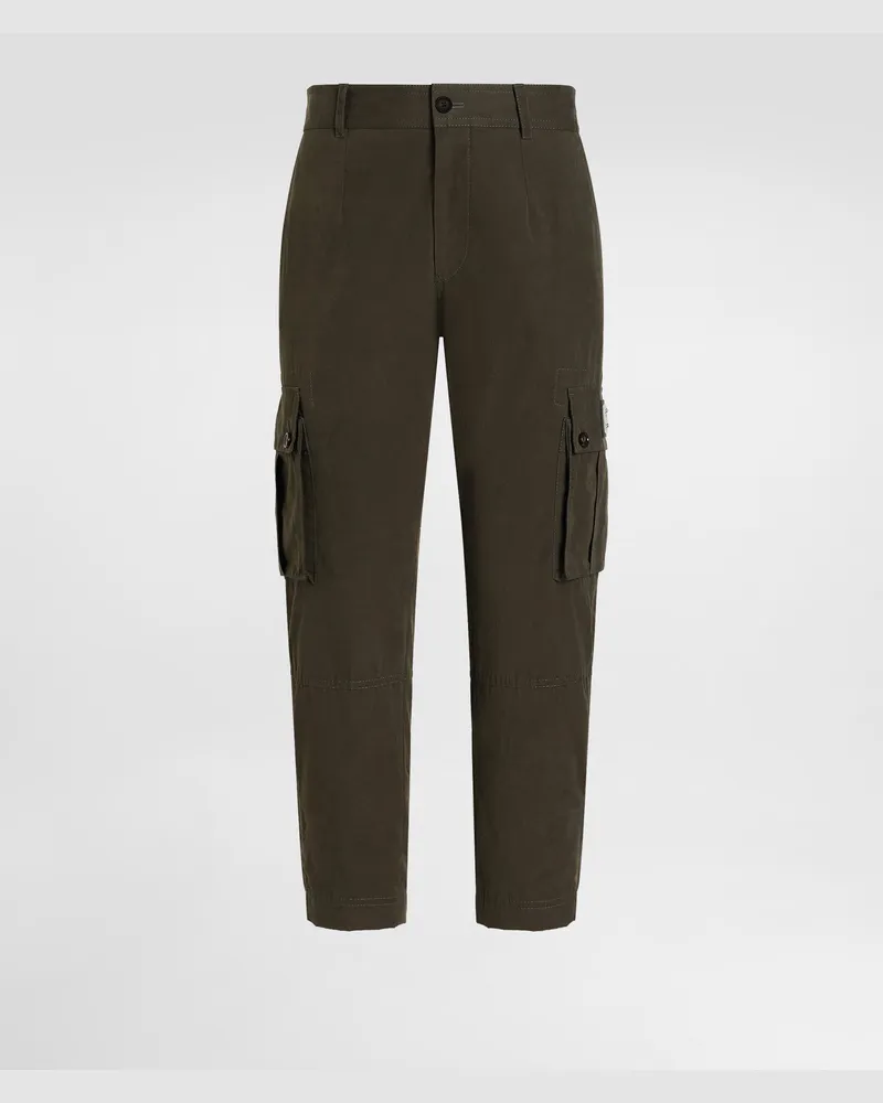 Dolce & Gabbana Waxed Faille Trousers - Mann Hosen Und Shorts Brown Stoff Brown