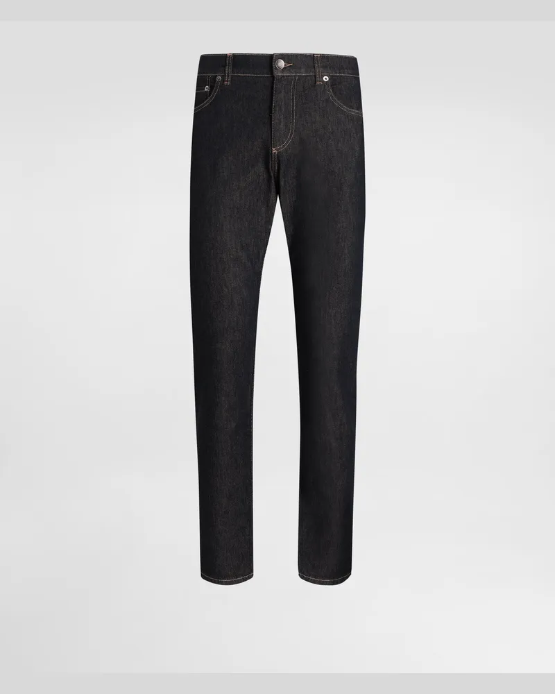 Dolce & Gabbana Slim-fit Stretch Cotton Jeans - Mann Jeans Mehrfarbig Multicolor