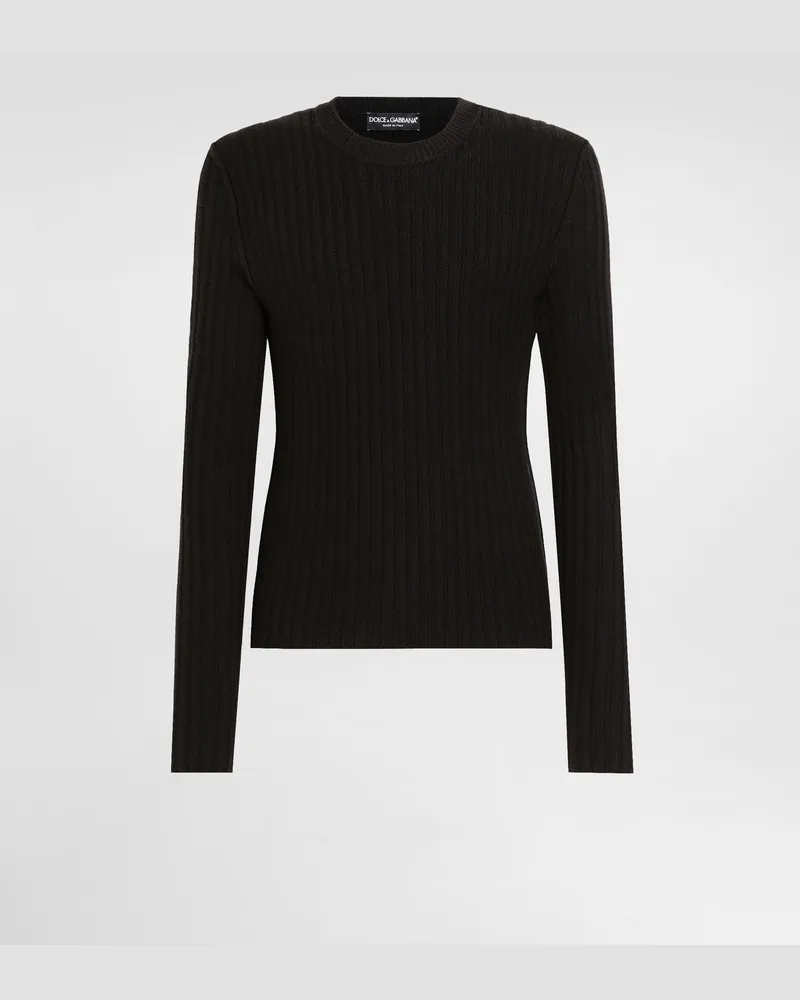 Dolce & Gabbana Wool Pullover - Mann Strickwaren Schwarz Black