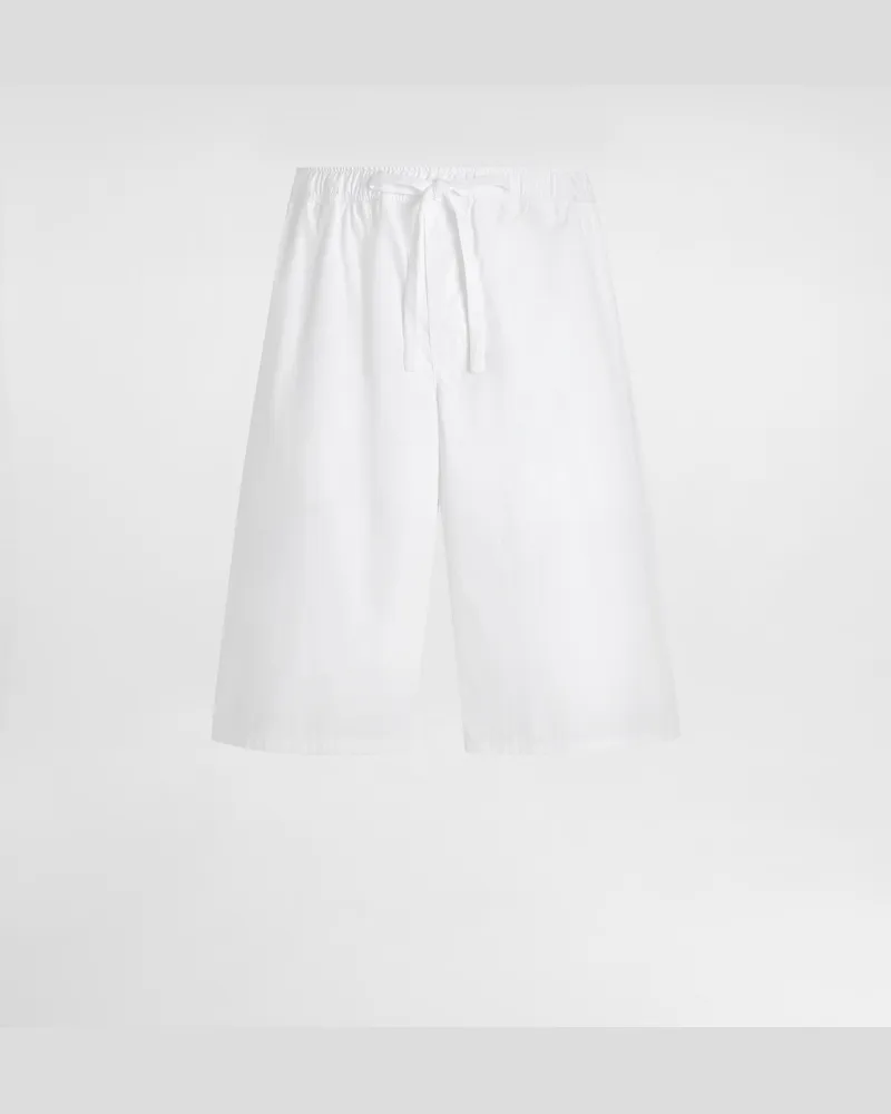 Dolce & Gabbana Vanity Cotton Bermuda Shorts - Mann Hosen Und Shorts Wei White