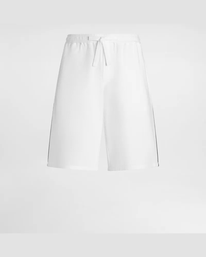 Dolce & Gabbana Hose Aus Baumwollpiqué - Mann Hosen Und Shorts Wei Weiss