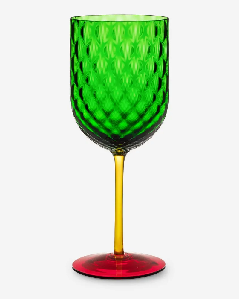 Dolce & Gabbana Hand-blown Murano Red Wine Glass - Weingläser Mehrfarbig Mehrfarbig