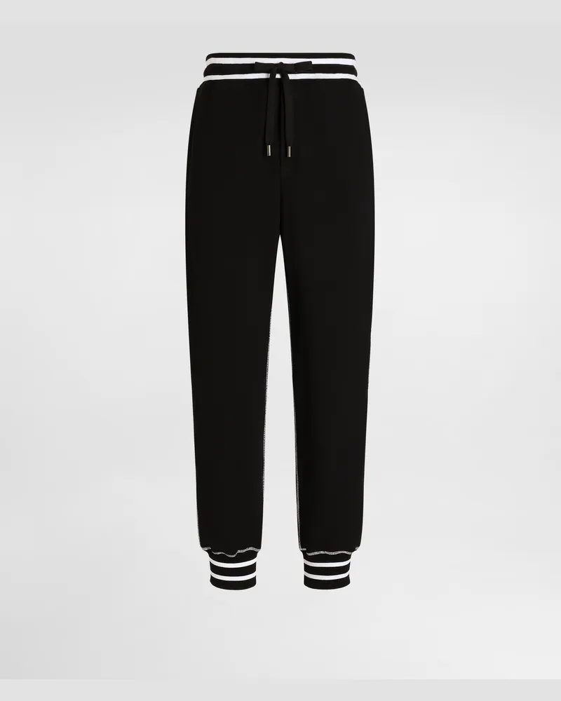 Dolce & Gabbana Jogginghose Aus Technischem Sweatstoff - Mann Hosen Und Shorts Schwarz Schwarz