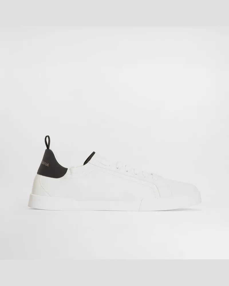 Dolce & Gabbana Sneaker Portofino Aus Kalbsleder - Mann Sneakers Schwarz Mehrfarbig