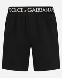 Dolce & Gabbana Shorts bi-elastische Baumwolle Schwarz