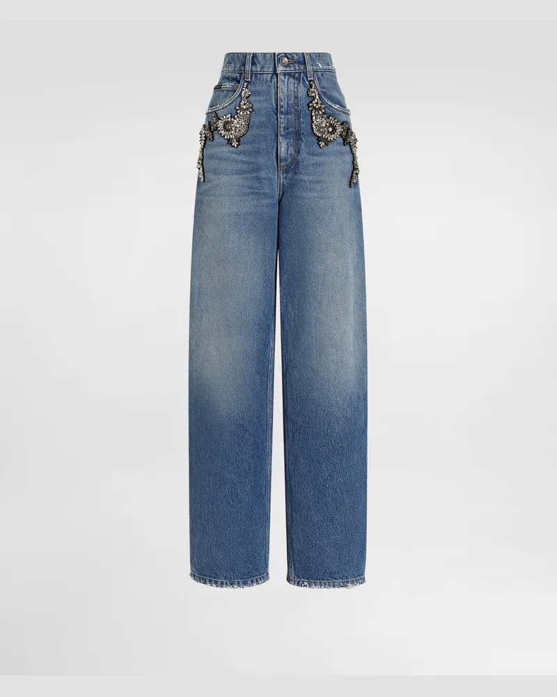 Dolce & Gabbana Denim Jeans - Frau Denim Mehrfarbig Multicolor