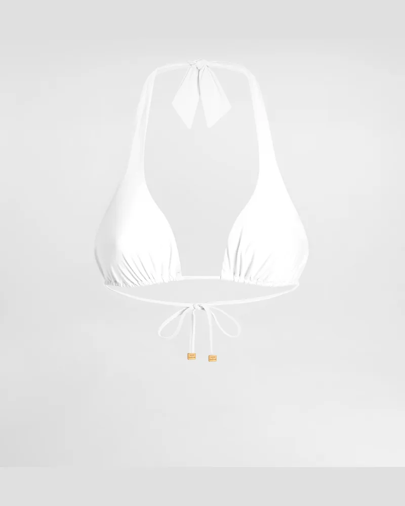 Dolce & Gabbana Triangel-bikinitop Mit Polsterung - Frau Bademode Wei� Jersey Weiss