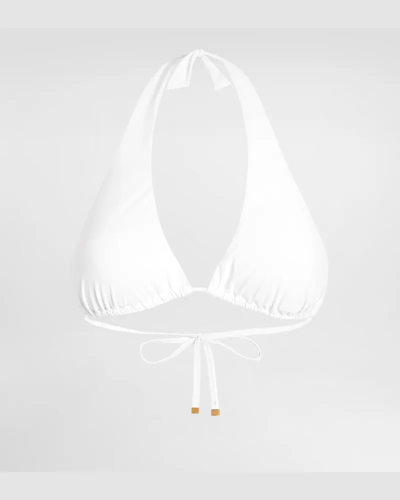 Dolce & Gabbana Triangel-bikinitop Mit Polsterung - Frau Bademode Wei� Jersey Weiss