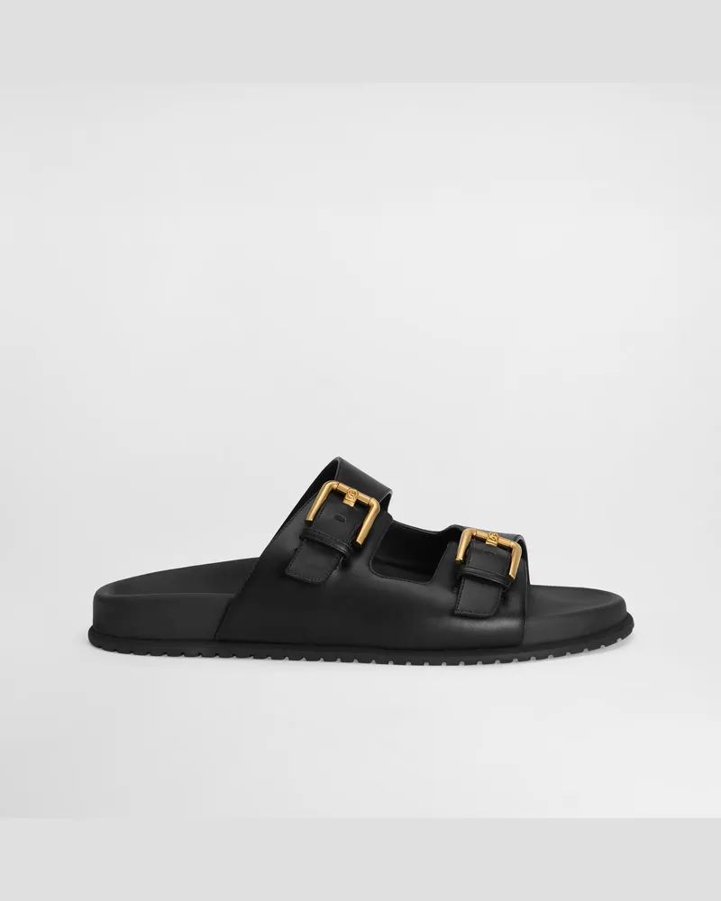 Dolce & Gabbana Pantolette Aus Kalbsleder - Frau Pantoletten Und Mules Schwarz Leder Schwarz