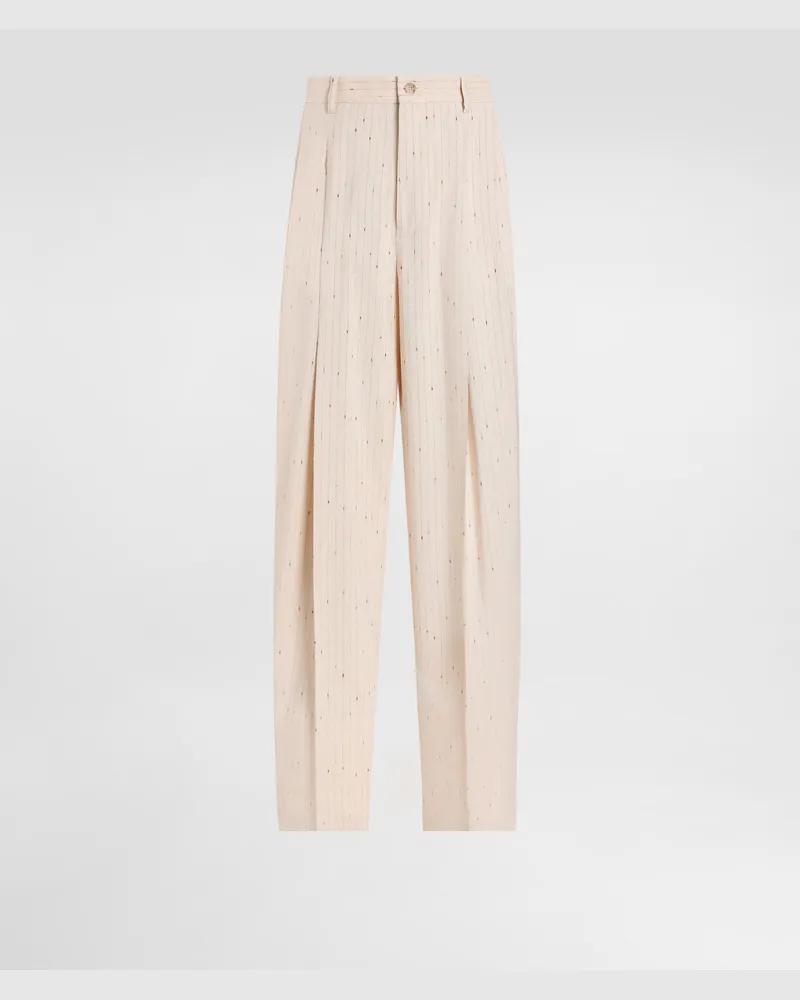 Dolce & Gabbana Pinstriped Trousers - Mann Hosen Und Shorts #n/d Multicolor