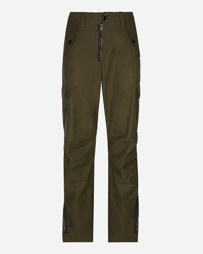 Dolce & Gabbana Cargohose Aus Technischem Gewebe In Leinwandbindung - Mann Hosen Und Shorts Mehrfarbig Mehrfarbig