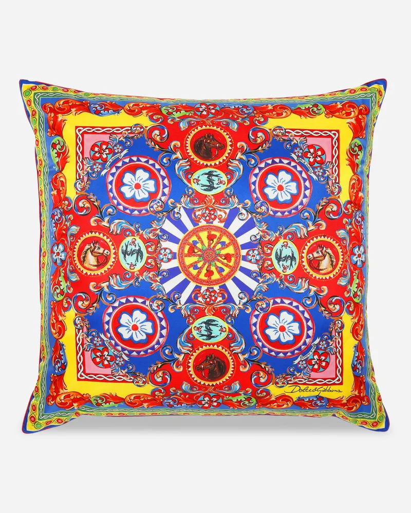 Dolce & Gabbana Silk Twill Cushion Large - Große Kissen Mehrfarbig Mehrfarbig