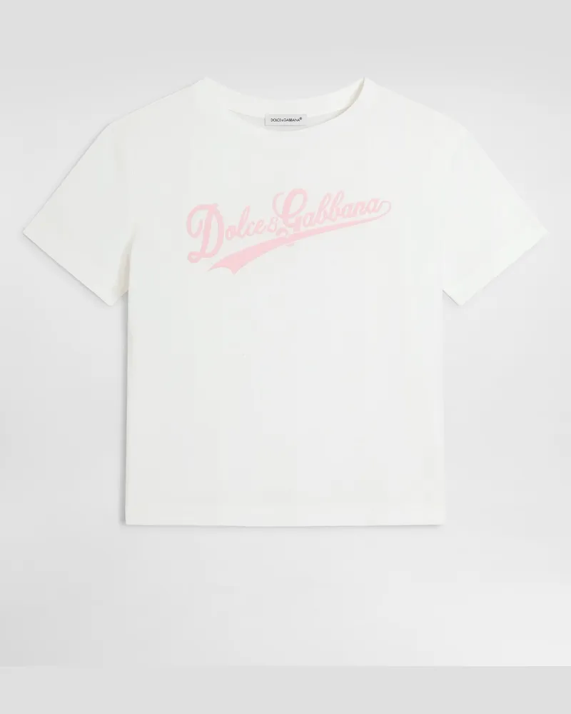 Dolce & Gabbana Jersey-t-shirt Mit Logo - Frau Collection Mehrfarbig 
