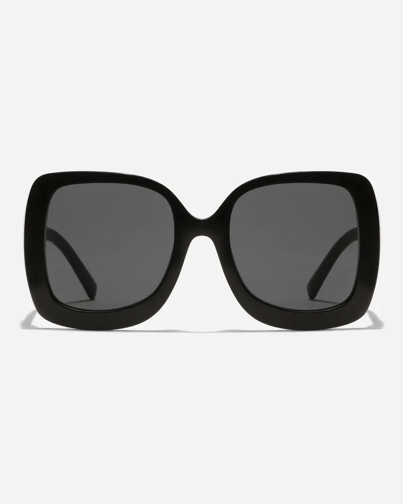 Dolce & Gabbana Sonnenbrille Dg Crossed - Frau Collection Schwarz Acetat Schwarz