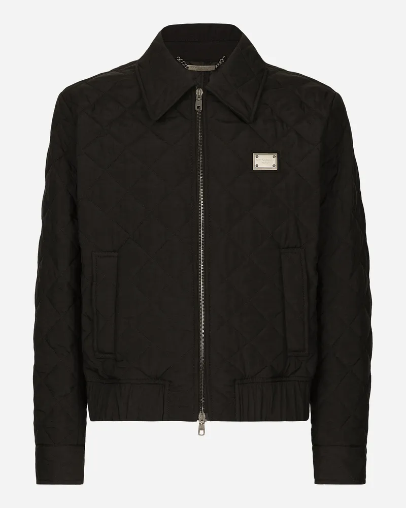 Dolce & Gabbana Steppjacke - Mann Mäntel Und Jacken Schwarz Schwarz