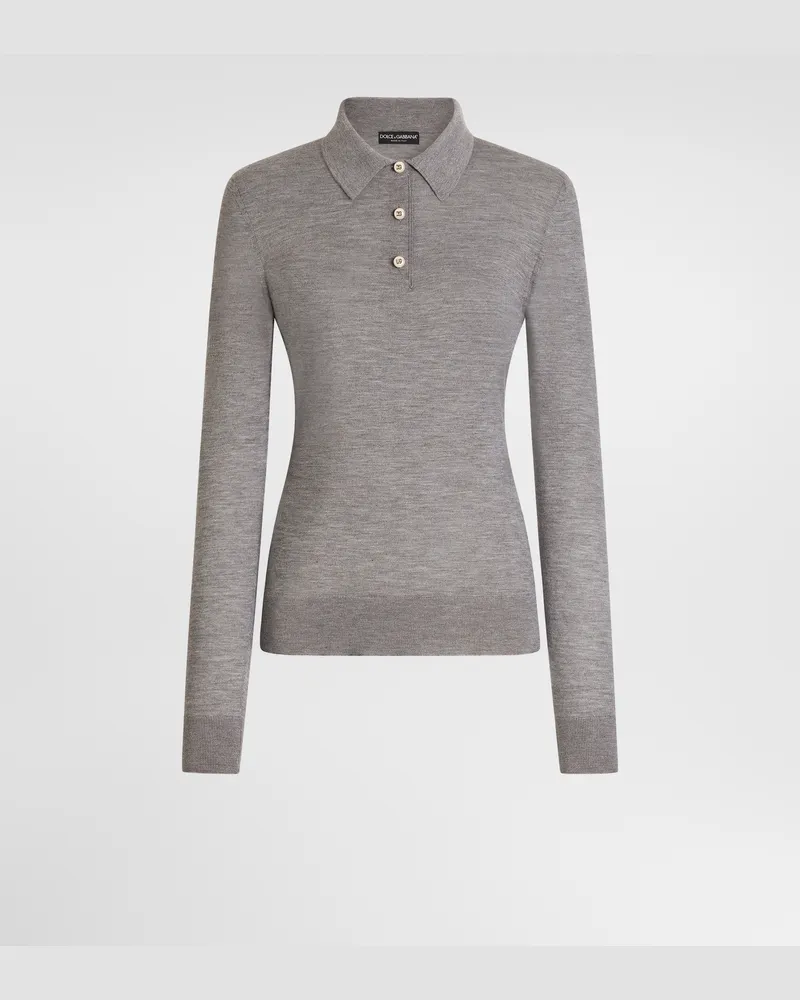 Dolce & Gabbana Pullover Aus Kaschmir - Frau Strickwaren Grey Grey