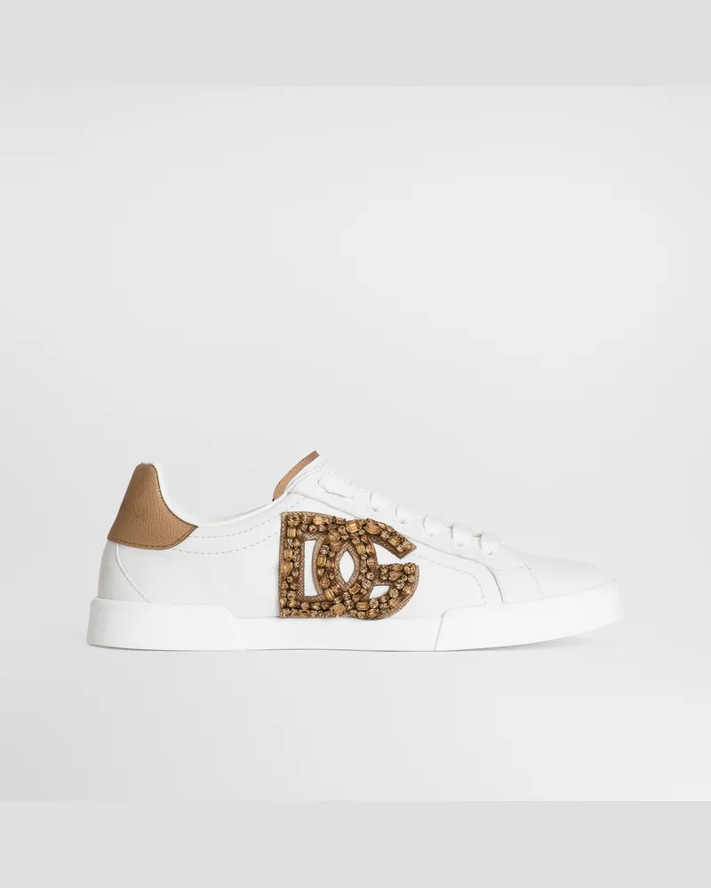 Dolce & Gabbana Sneaker Bassa - Frau Sneakers Wei Mehrfarbig
