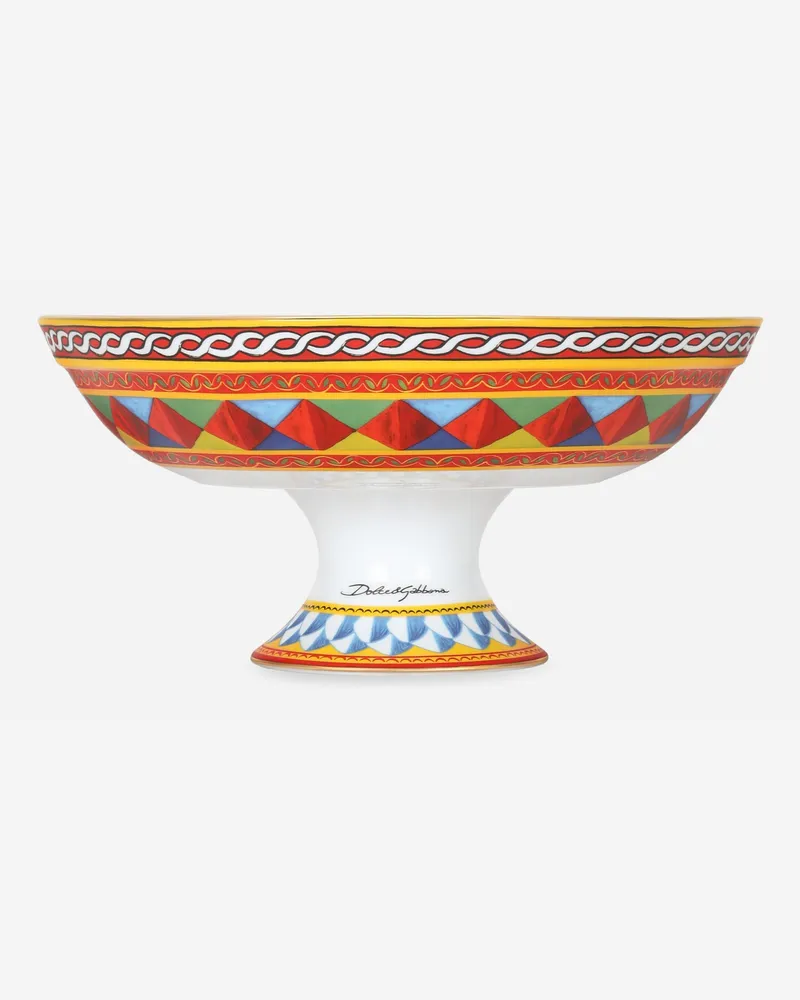 Dolce & Gabbana Porcelain Fruit Bowl - Tischdekorationen Und Servierschalen Multicolor Multicolor