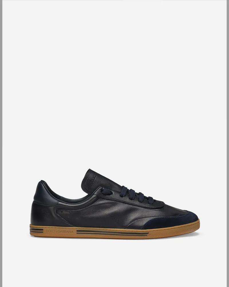 Dolce & Gabbana Sneaker Saint Tropez Aus Kalbsleder - Mann Sneakers Blau Blau