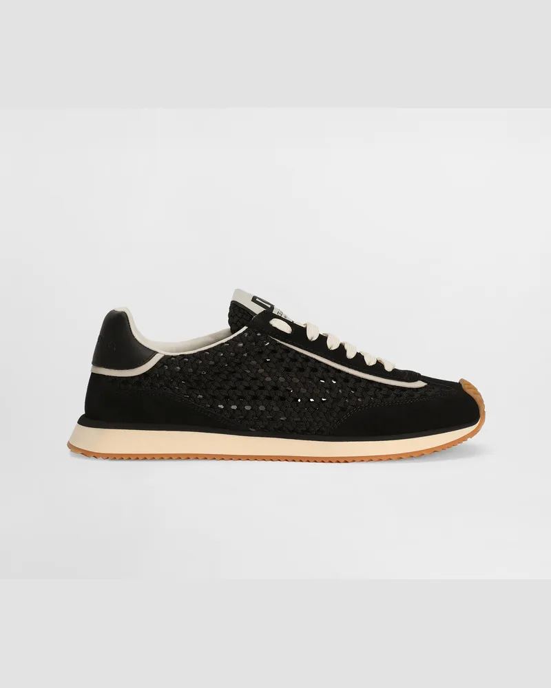 Dolce & Gabbana Sneaker Dg Cushion Aus Materialmix - Mann Sneakers Schwarz Schwarz