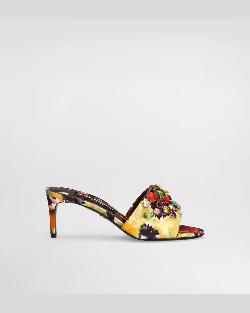 Dolce & Gabbana Mule Aus Brokat - Frau Pantoletten Und Mules Drucken Drucken