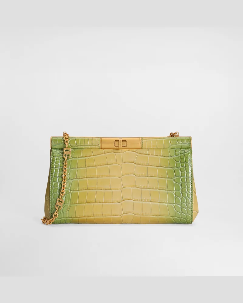 Dolce & Gabbana Marlene Degradé Alligator Shoulder Bag - Frau Collection Mehrfarbig Mehrfarbig