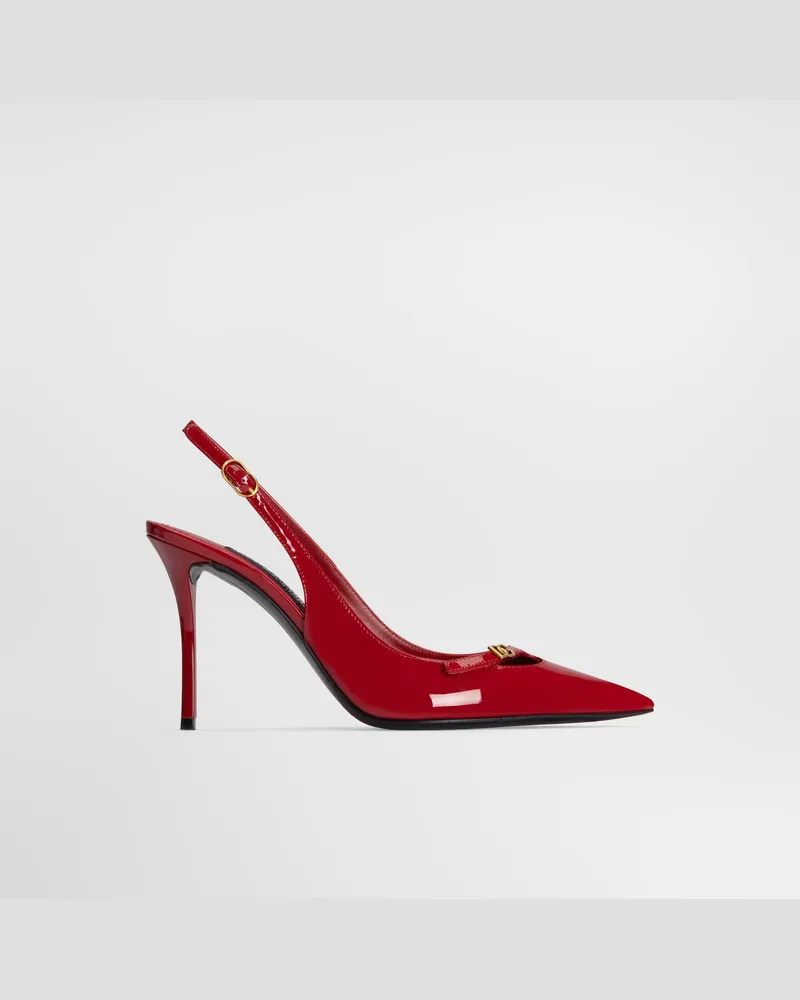 Dolce & Gabbana Slingback - Frau Pumps Und Slingbacks Rot Leder Rot