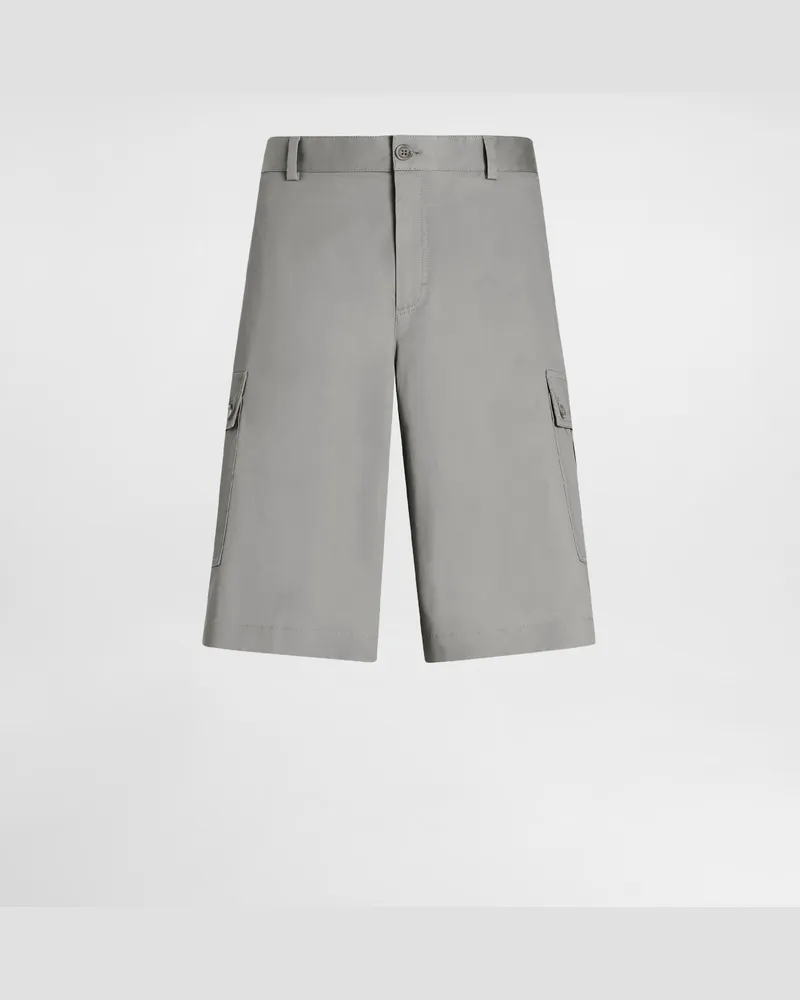 Dolce & Gabbana Cargo-bermudas Aus Baumwolle - Mann Hosen Und Shorts Grau Grau