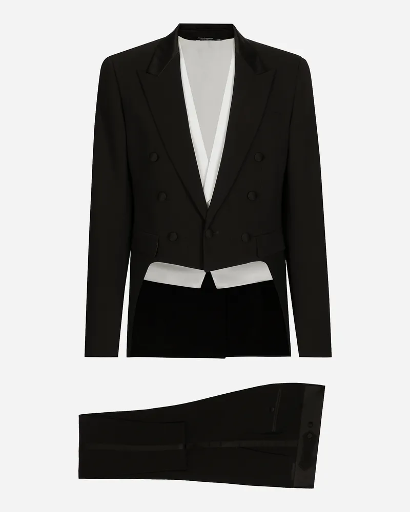 Dolce & Gabbana Einreihiger Smoking - Mann Anzüge Und Blazer Schwarz Schwarz