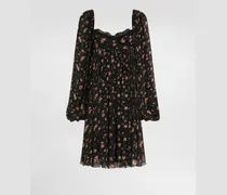 Kleid Aus Chiffon Mit Blümchen-print - Frau Kleider Mehrfarbig