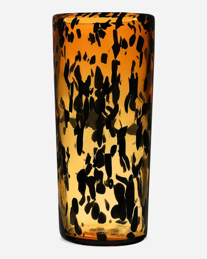Dolce & Gabbana Große Vase In Zylinderform Aus Muranoglas - Vasen Mehrfarbig Mehrfarbig