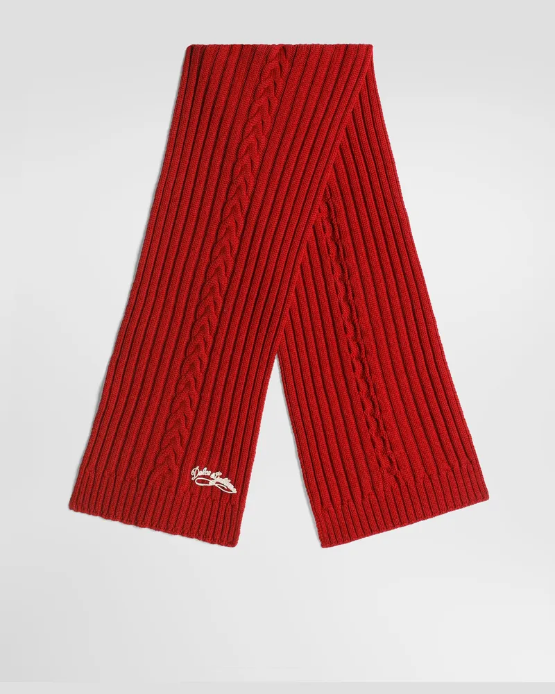 Dolce & Gabbana Strickschal - Frau Collection Rot 