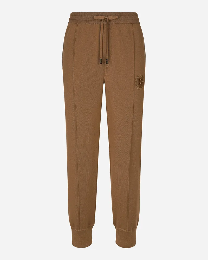 Dolce & Gabbana Jogginghose Aus Wolle - Mann Hosen Und Shorts Beige Beige