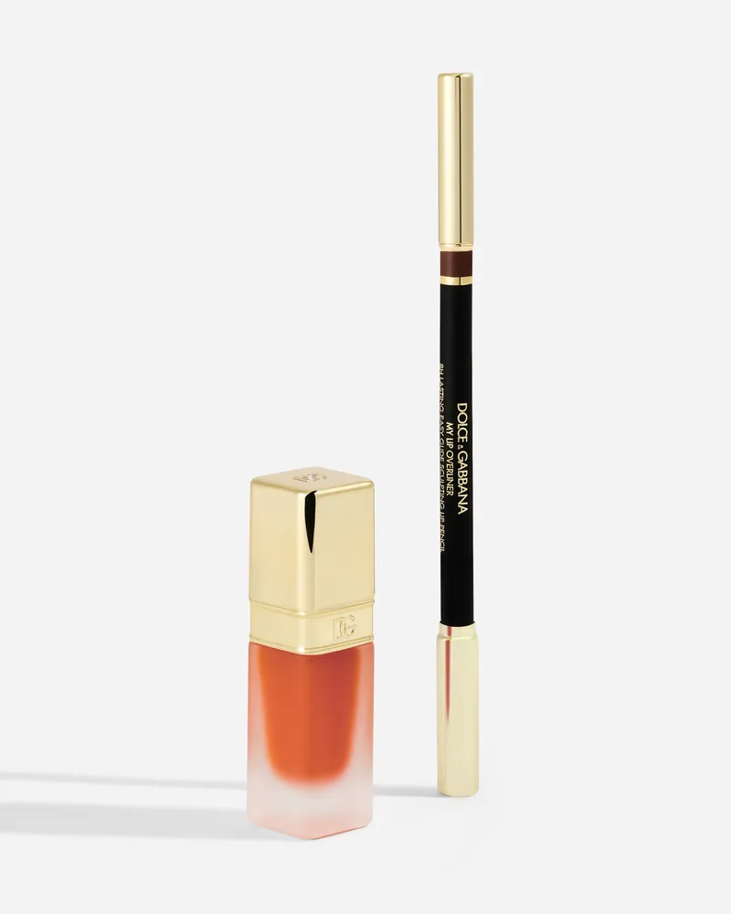 Dolce & Gabbana Fresh Summer Lip Kit - Woman Exklusives Set Orange Squeeze: Lipliner In Neutralem Hellbraun & Lippenöl Mit Orangengeschmack Orange
