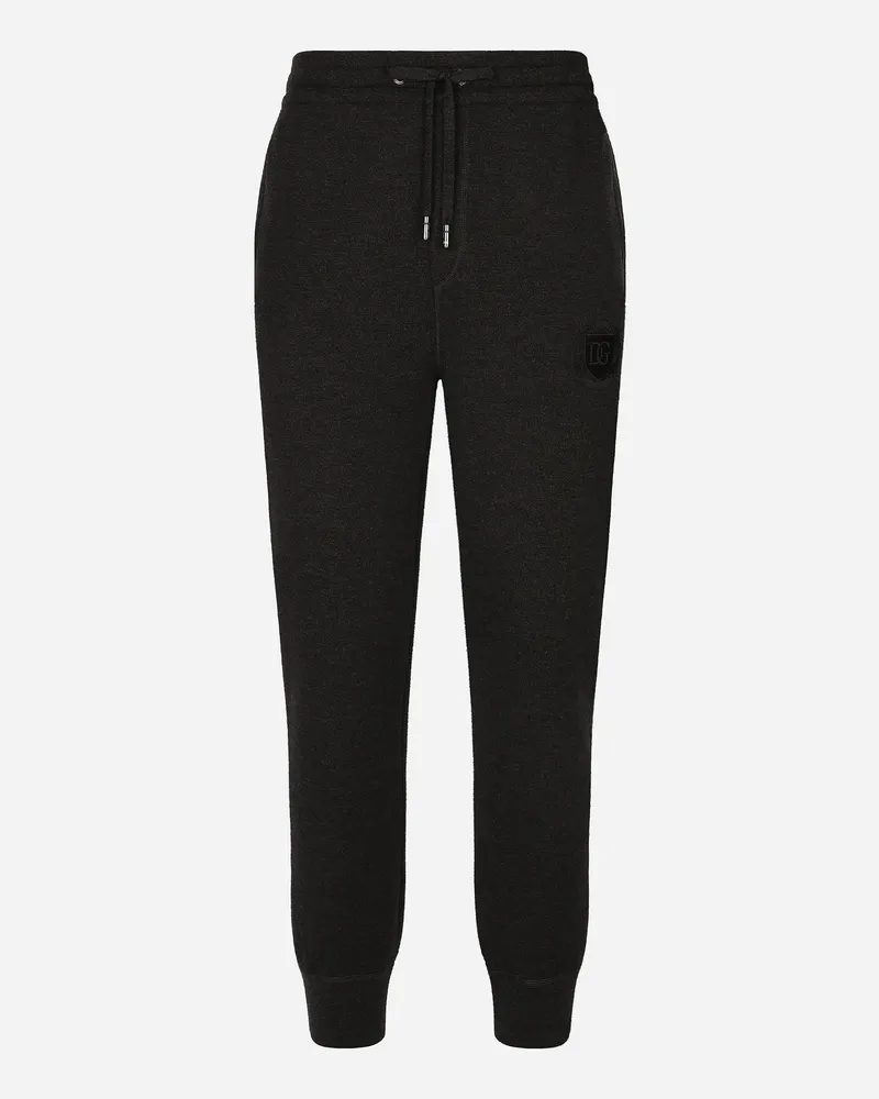 Dolce & Gabbana Jogginghose Aus Wolle - Mann Hosen Und Shorts Grau Grau