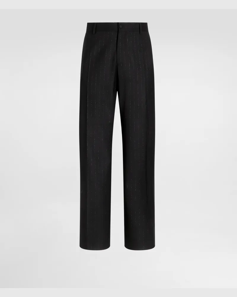 Dolce & Gabbana Pinstripe Wool Trousers - Mann Collection #n/d 
