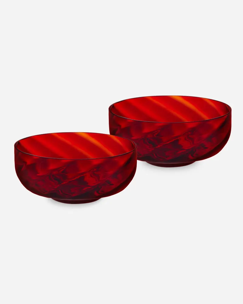 Dolce & Gabbana Set 2 Hand-blown Murano Glass Ice Cream Bowls - Tischdekorationen Und Servierschalen Mehrfarbig Mehrfarbig