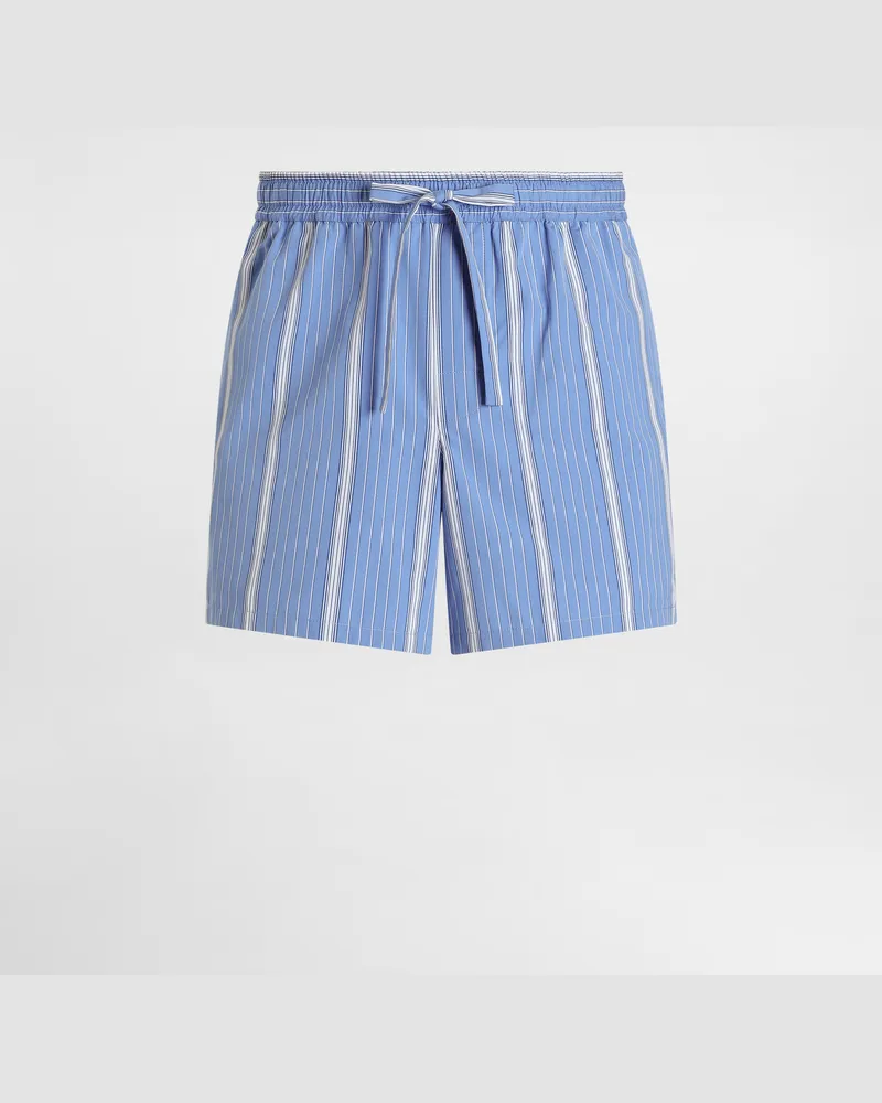 Dolce & Gabbana Striped Poplin Bermuda Shorts - Mann Hosen Und Shorts Mehrfarbig Mehrfarbig